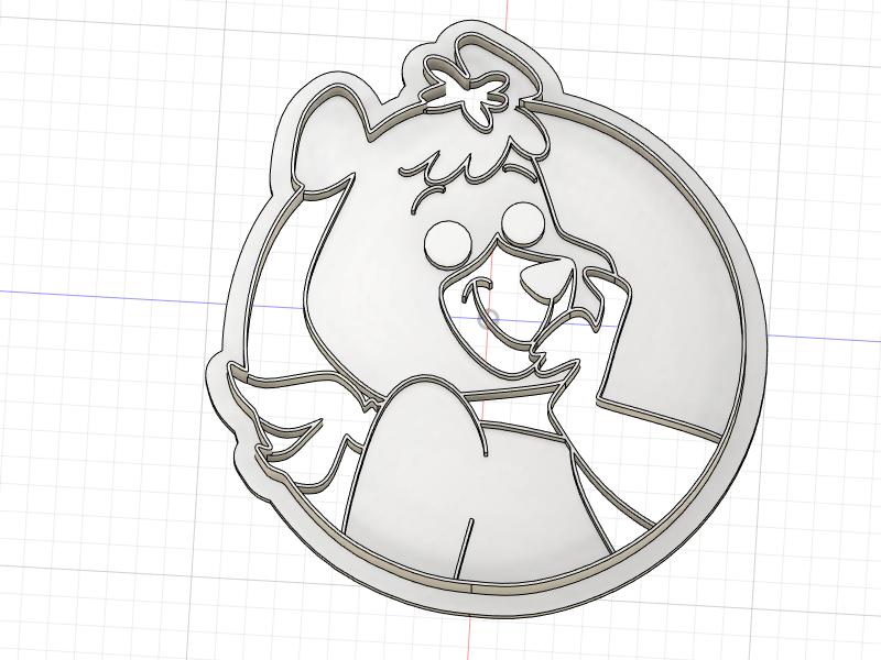 3D Printed Cookie Cutter Inspired by Hanna-Barberra Cindy Bear