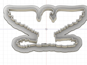 3D Printed Colonel Outline Cookie Cutter