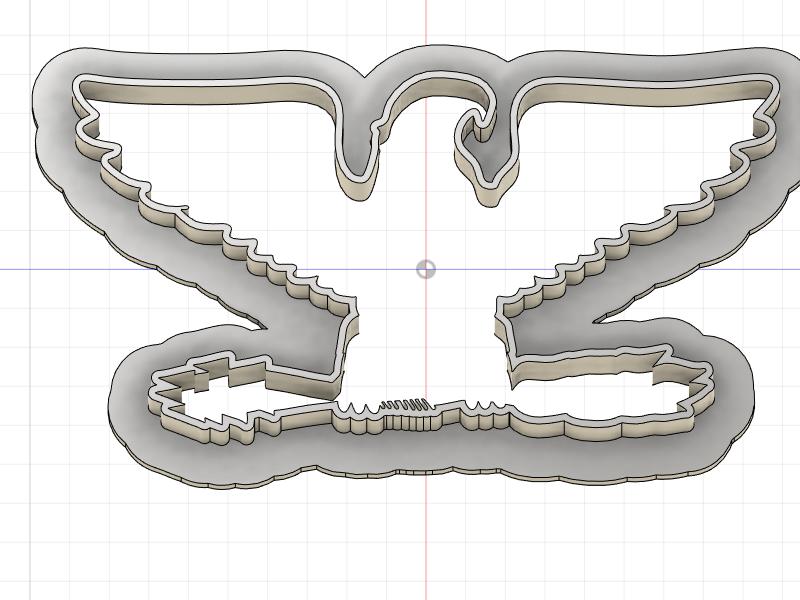 3D Printed Colonel Outline Cookie Cutter