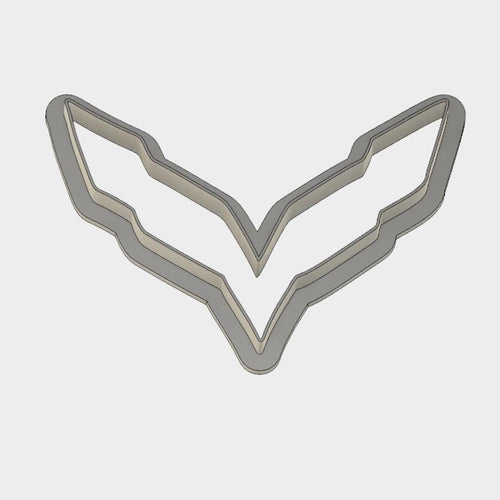 3D Model to Print Your Own Corvette Flags Cookie Cutter DIGITAL FILE ONLY