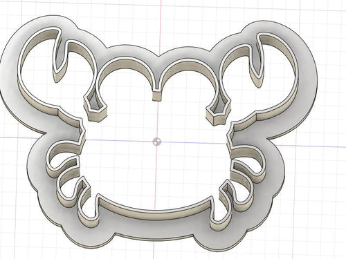 3D Model to Print Your Own Crab Outline Cookie Cutter DIGITAL FILE ONLY