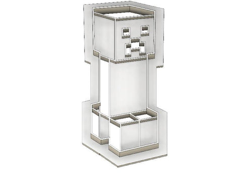 3D Model to Print Your Own Minecraft Creeper Cookie Cutter DIGITAL FILE ONLY
