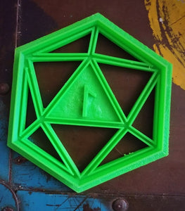 3D Printed D20 Critical Fail Cookie Cutter