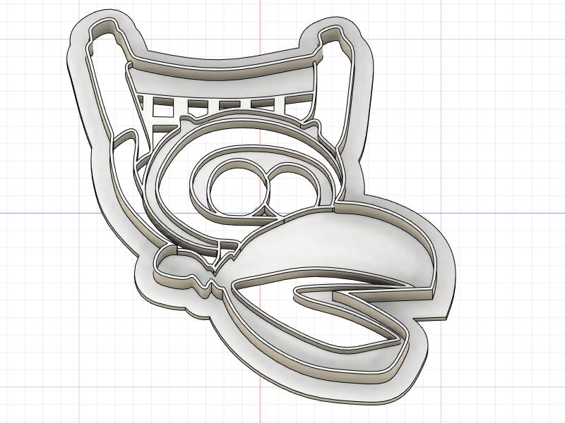 3D Printed Cookie Cutter Inspired by Mystery Science Theater 3k Crow T Robot