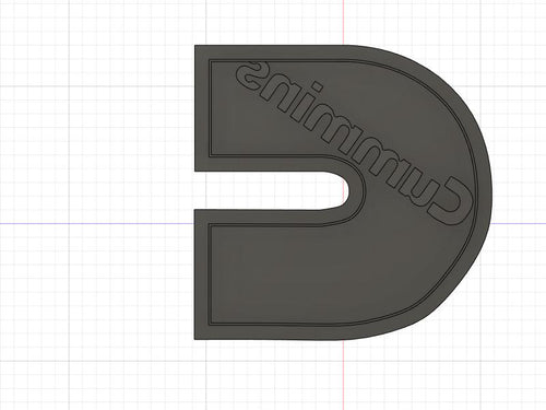 3D Model to Print Your Own Cummins Logo Cookie Cutter DIGITAL FILE ONLY