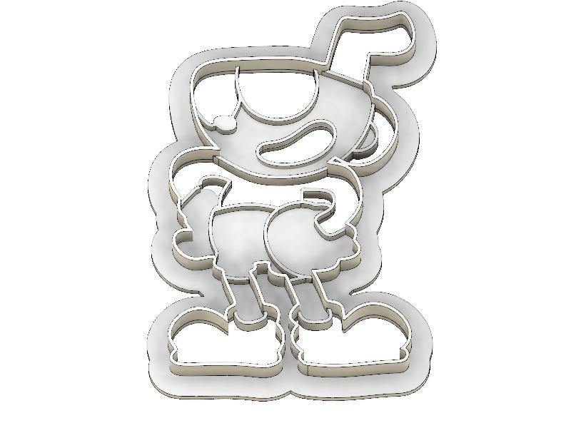 3D Printed  Cookie Cutter Inspired by cuphead