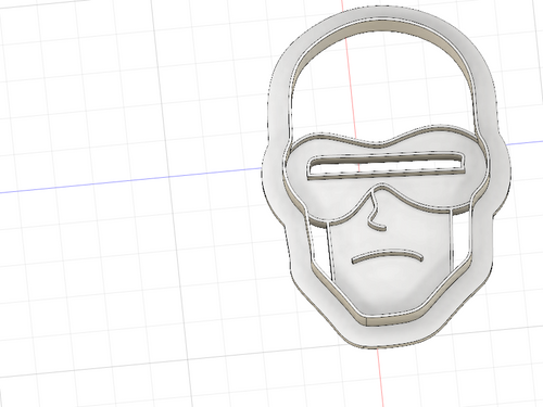 3D Model to Print Your Own X-Men Cyclops Cookie Cutter DIGITAL FILE ONLY