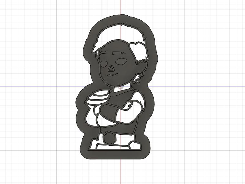 Printed Cookie Cutter Inspired by Dragons Rescue Riders Dak