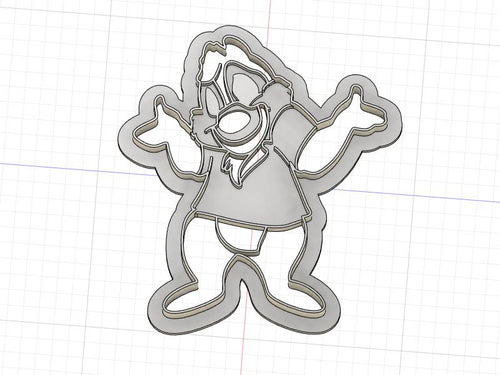 3D Model to Print Your Own Dale the Chipmunk Cookie Cutter DIGITAL FILE ONLY