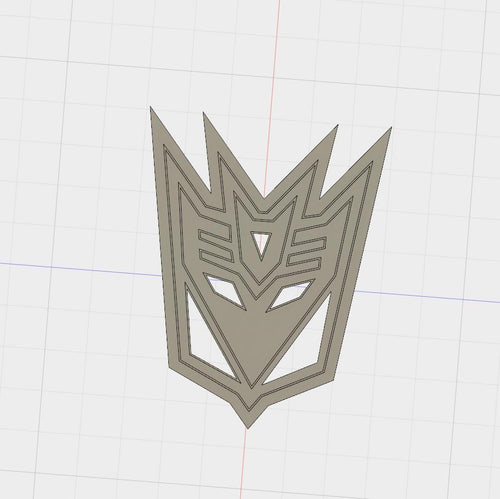 3D Model to Print Your Own Transformers Decepticons Logo Cookie Cutter DIGITAL FILE ONLY