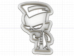 3D Printed Cookie Cutter Inspired by Invader Zim Dib