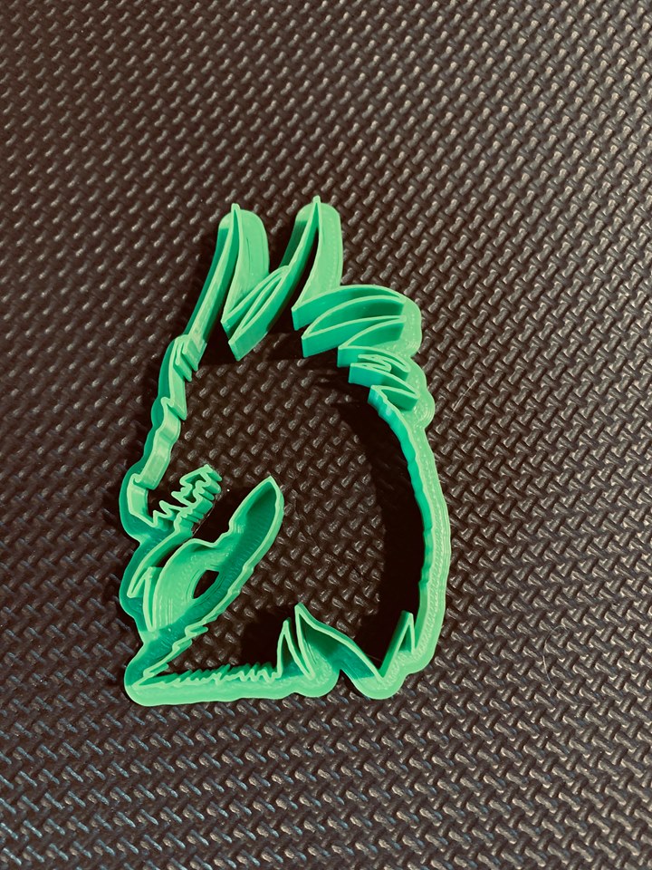 3D Printed Dragon Head Cookie Cutter