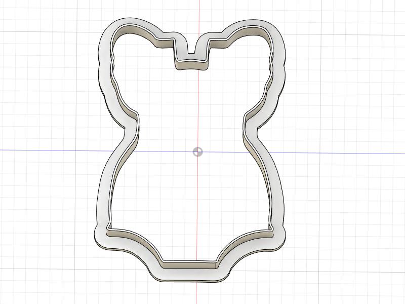 3D Printed Dress Cookie Cutter