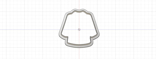 3D Model to Print Your Own Dr.'s Jacket Outline Cookie Cutter DIGITAL FILE ONLY