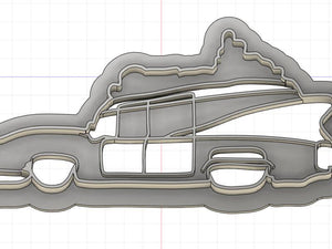 3D Printed Cookie Cutter Inspired by Ghostbusters Ecto1