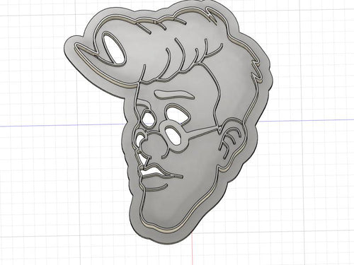 3D Printed  Cookie Cutter Inspired by Ghostbusters Egon Spengler
