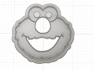 3D Printed Sesame Street Elmo Cookie Cutter
