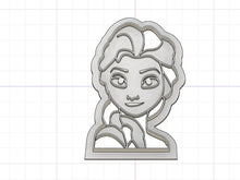 Load image into Gallery viewer, 3D Printed Cookie Cutter Inspired by Elsa
