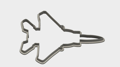 3D Model to Print Your Own Sitting USAF F-15 Outline Cookie Cutter DIGITAL FILE ONLY