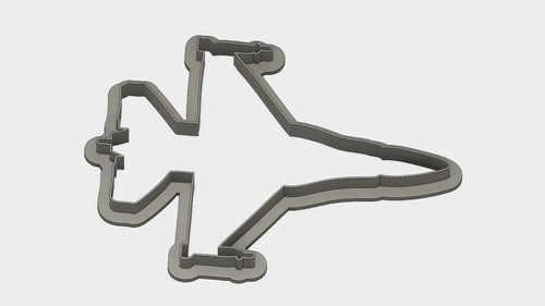 3D Model to Print Your Own Sitting USAF F-16 Outline Cookie Cutter DIGITAL FILE ONLY