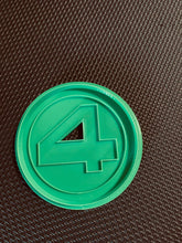 Load image into Gallery viewer, 3D Printed Cookie Cutter Inspired by the Fantastic Four Logo