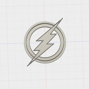 3D Printed Cookie Cutter Inspired by DC Comics Flash Logo