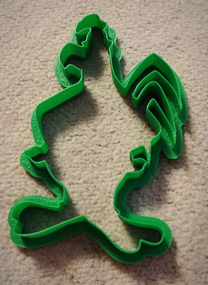 3D Printed Cookie Cutter Inspired by Looney Toons Foghorn Leghorn