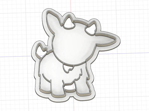 3D Printed Goat Cookie Cutter