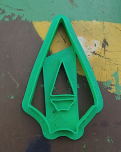 3D Printed Cookie Cutter Inspired by DC Comics Green Arrow Logo