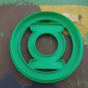 3D Printed Cookie Cutter Inspired by DC Comics Green Lantern Logo