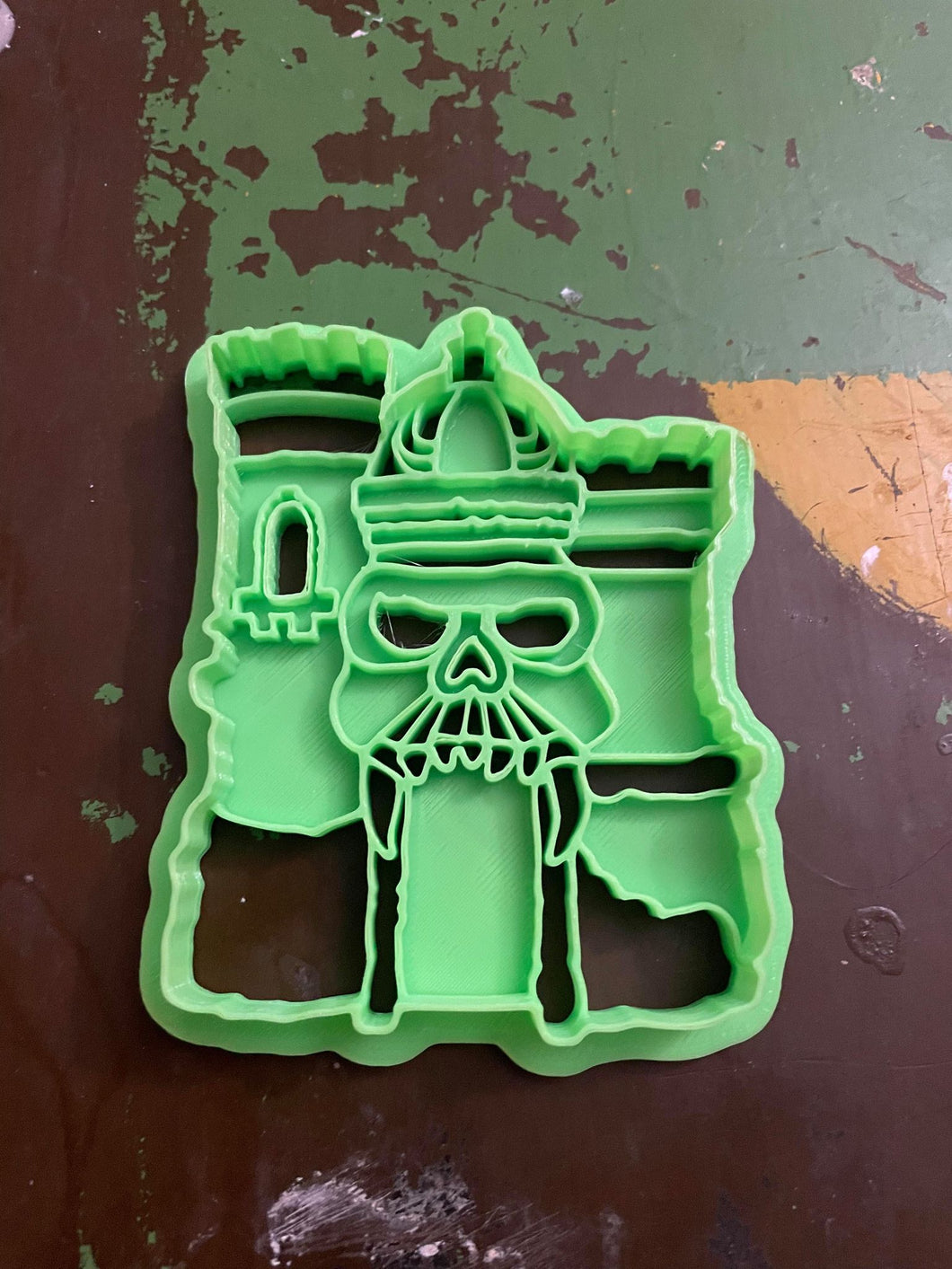 3D Printed Cookie Cutter Inspired by Masters of the Universe Castle Greyskull