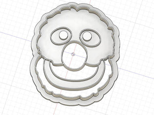 3D Printed Sesame Street Grover Cookie Cutter