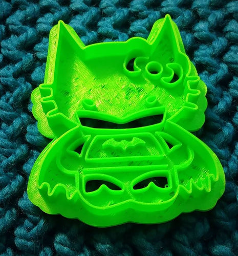 3D Printed Cookie Cutter Inspired by Hello Kitty Batman