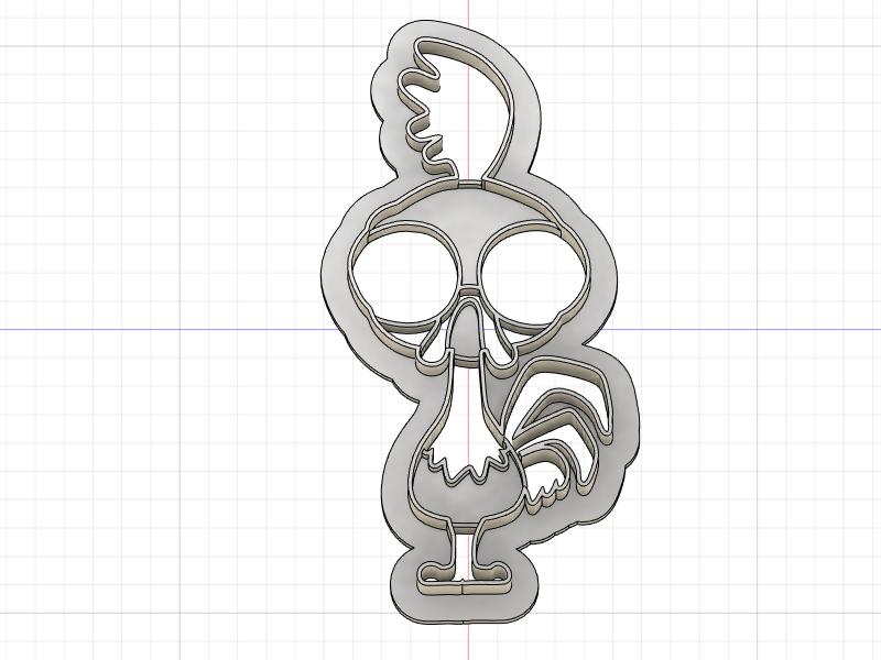 3D Printed  Cookie Cutter Inspired by Moana's HeyHey Boat Snack