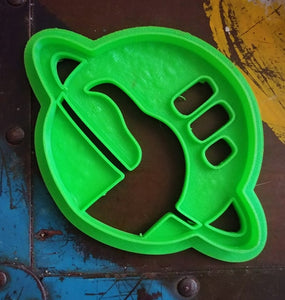 3D Printed Cookie Cutter Inspired by Hitchhiker's Guide to the Galaxy Logo