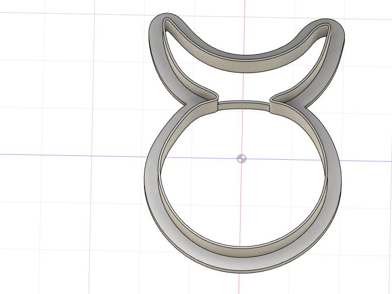 3D Printed Horned God/Goddess Cookie Cutter