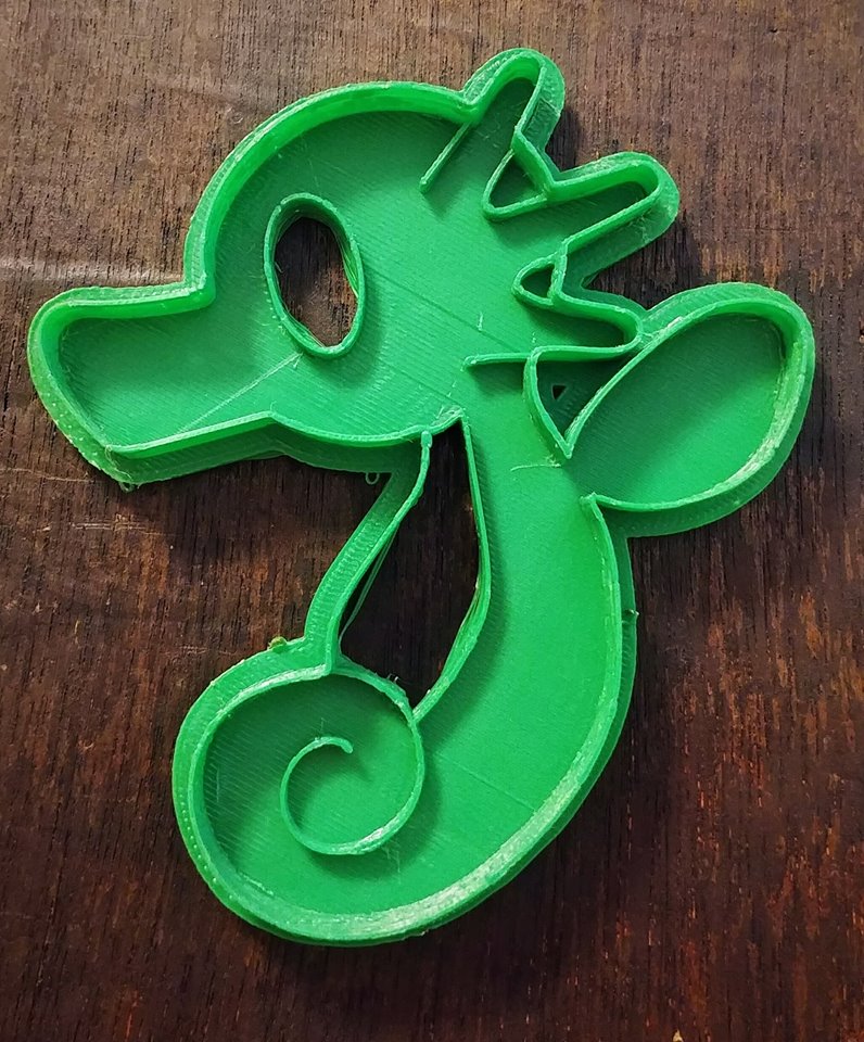 3D Printed Cookie Cutter Inspired by Pokemon Horsea