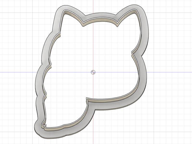3D Printed Horse Head Outline Cookie Cutter