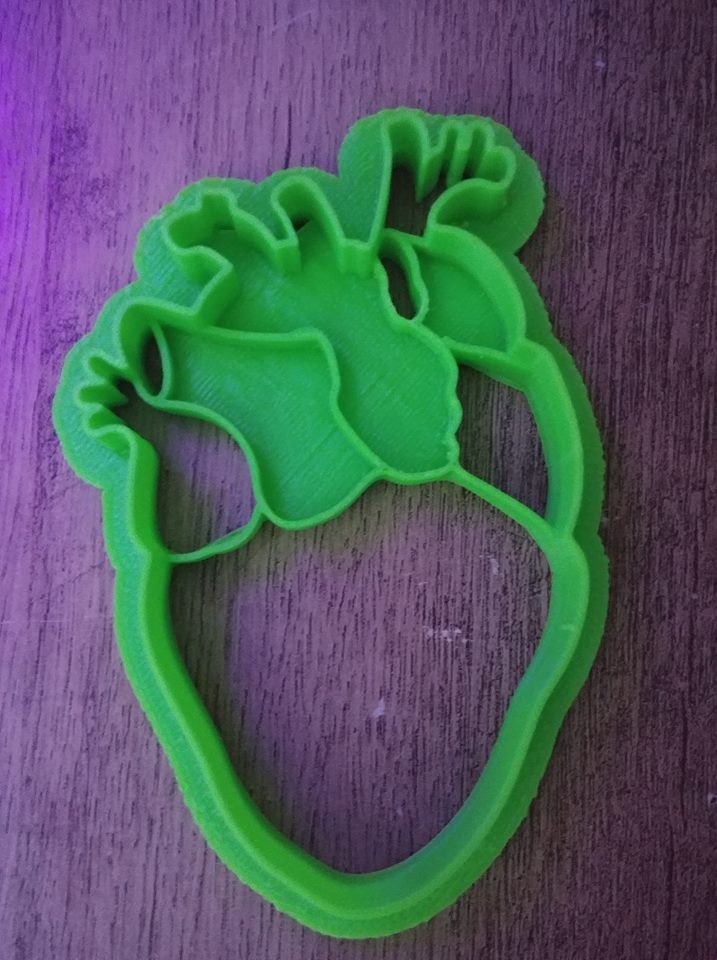 3D Printed Cookie Cutter Inspired by Human Heart
