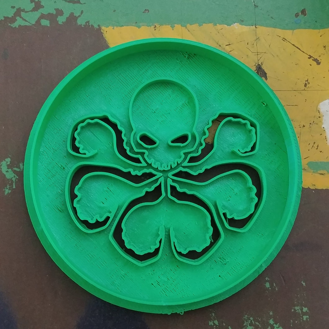 3D Printed Cookie Cutter Inspired by Marvel's Hydra Logo