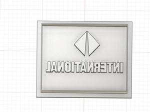 3D Printed Cookie Cutter Inspired by International Square Logo
