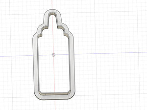 3D Printed Ketchup Bottle Cookie Cutter