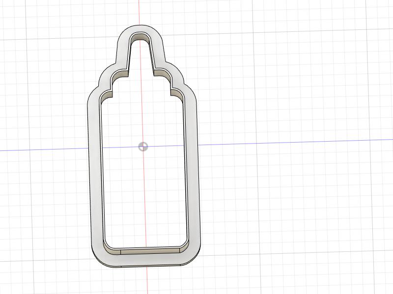 3D Printed Ketchup Bottle Cookie Cutter