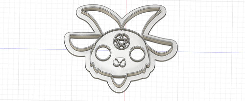 3D Printed Krampus Head Cookie Cutter