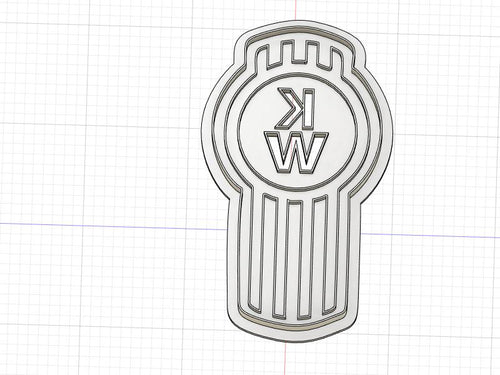 3D Printed Cookie Cutter Inspired by Kenworth KW Logo