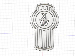3D Printed Cookie Cutter Inspired by Kenworth KW Logo