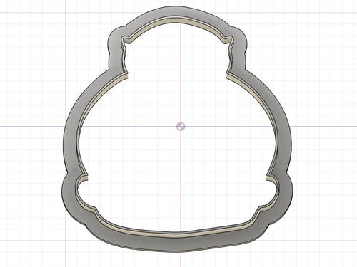 3D Printed Fan Art LoL Doll Head Outline Cookie Cutter