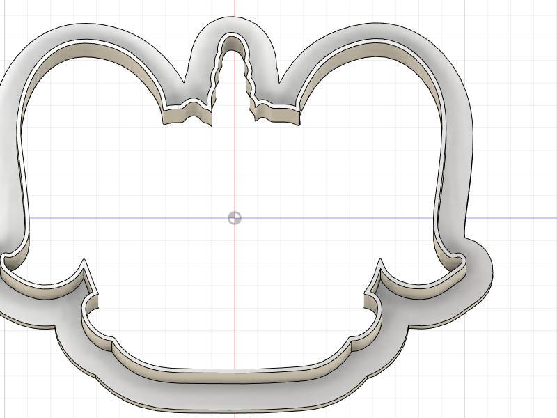 3D Printed Fan Art LoL with Pigtails Outline Cookie Cutter