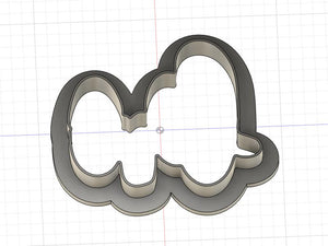 3D Printed Love Script Outline Cookie Cutter