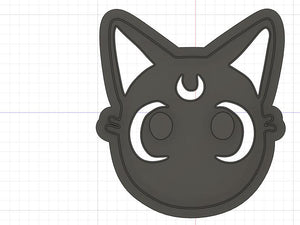 3D Printed Cookie Cutter Inspired by Sailor Moons Luna